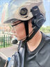 好騎手-LX1外賣(mài)騎手頭盔藍牙耳機降噪電動(dòng)摩托車(chē)送餐專(zhuān)用長(cháng)續航夏盔專(zhuān)用 單耳魅影藍【配麥克風(fēng)】 曬單實(shí)拍圖