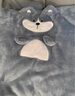 南極人（NanJiren）夏季毯子加厚毛毯辦公室午睡毯冬季小毛毯被卷毯午休毯子被 哈士奇 便攜午睡卷毯 展開80*100CM【辦公室午睡毯】 曬單實拍圖