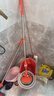 大衛旋轉拖把原裝T聚能桿子拖把配件 桿子+把盤(pán)（橘色）適配小木馬 曬單實(shí)拍圖