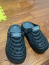 QYCKABY德國醫用手術(shù)室拖鞋男士洞洞鞋2026新款四季防滑eva厚底外穿女士 黑色 42-43 正碼 曬單實(shí)拍圖