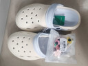 QYCKABY洞洞鞋女款2026新款夏季外穿厚底eva防滑防臭足弓支撐涼拖鞋女士 白藍【小貓小魚(yú)】 36-37 標準碼（內長(cháng)235mm） 曬單實(shí)拍圖