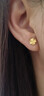 周六福幸運四葉草999黃金耳釘女生日禮物計價(jià)A0912975 一對 約0.85g 曬單實(shí)拍圖