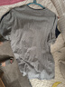 海瀾之家男士短袖汗衫男圓領(lǐng)純棉100%棉舒適透氣薄款基礎打底衣2件裝 曬單實(shí)拍圖