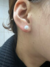GiO珠寶 Akoya海水珍珠耳釘18K金耳飾女送老婆送女友生日禮物 曬單實(shí)拍圖