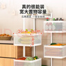 溢彩年華廚房置物架落地菜籃旋轉架蔬菜收納架客廳儲物移動(dòng)小推車(chē)1118-WH 曬單實(shí)拍圖