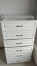 皇翔實(shí)木斗柜五斗柜臥室儲物收納柜簡(jiǎn)約現代斗柜客廳大抽屜式邊柜立柜 六斗白色（70*40*130） 曬單實(shí)拍圖
