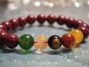 慈靈閣朱砂手串五路財神轉運珠女士本命年禮物紫金砂手鏈女 曬單實(shí)拍圖