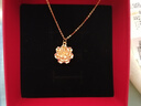 中國黃金牡丹花吊墜女足金項鏈2026新款足金情人情人節生日禮物送女朋友 【京速達】足金牡丹花吊墜 約0.5g【贈銀鏈】 曬單實(shí)拍圖