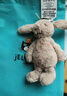 Jellycat害羞邦尼兔系列包包掛飾掛件動(dòng)物毛絨玩偶娃娃送禮生日禮物 害羞米色邦尼兔包包掛飾 One Size 曬單實(shí)拍圖