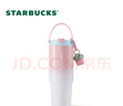 星巴克（Starbucks）杯子 多肉花園系列 不銹鋼桌面杯高顏值可愛(ài)便攜隨行杯男女士送禮 不銹鋼雙飲口杯(配掛件)820ml 曬單實(shí)拍圖
