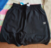 361°兒童短褲夏季男女童3-12歲透氣運動(dòng)褲梭織五分褲 黑 140 曬單實(shí)拍圖