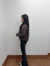 波司登（BOSIDENG）26春季輕薄羽絨服防風(fēng)鎖溫女士輕暖鵝絨短款外套B260135054 焦糖咖7637 S 160/84A 體重約100-110斤 曬單實(shí)拍圖