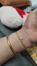 LIU GUI FU JEWELRY黃金五花蹦迪珠手鏈女碎碎冰足金純金四葉草手串生日禮物送女朋友 足金五花蹦迪珠手鏈 金重1.94克 手圍約16厘米 曬單實(shí)拍圖