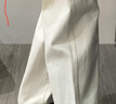 UR【明星同款】春季新款女裝簡(jiǎn)約闊腿休閑長(cháng)褲UYY850046 本白 30 曬單實(shí)拍圖