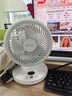 艾美特電風(fēng)扇家用小型桌面臺式渦輪空氣循環(huán)扇2026年新款直流電機迷你臺扇 珍珠白【遙控款/9H定時(shí)/直流電機】 曬單實(shí)拍圖