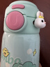 UOOHA簡(jiǎn)悅學(xué)生保溫杯兒童水杯送女生高顏值圣誕禮物316L不銹鋼吸管杯子 曬單實(shí)拍圖
