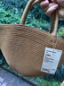 MUJI紙編水桶狀編織斜挎包  禮物 托特包大 均碼 曬單實(shí)拍圖