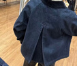 優(yōu)衣庫女裝休閑短茄克/巴恩風(fēng)外套夾克26春夏新款483807 484664 484664/69 藏青色(牛仔色) M 曬單實(shí)拍圖
