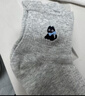貓人5雙刺繡襪子女士短襪春夏季卡通純棉灰色中筒ins潮日系學(xué)生運動(dòng)襪 曬單實(shí)拍圖