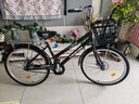 飛鴿（FG FLYING PIGEON）自行車(chē)成人通勤車(chē)自行車(chē)學(xué)生單車(chē)成人自行車(chē)通勤自行車(chē)城市公路車(chē) 標配黑|單速+雙碟剎+充氣胎+禮包 26寸|身高160-185cm 曬單實(shí)拍圖