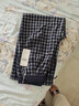 三彩2026春季新款休閑褲格紋長(cháng)褲寬松高腰顯瘦直筒褲垂感M 藏青色格紋 L 165/72A 165/72A 曬單實(shí)拍圖