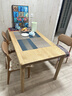 源氏木語(yǔ)實(shí)木餐桌日式白蠟木家用飯桌現代簡(jiǎn)約原木大板桌子設計師家具 曬單實(shí)拍圖