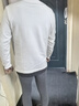 布先生小高領(lǐng)加厚保暖長(cháng)袖打底T恤男秋冬打底衫 象牙白 L/175  曬單實(shí)拍圖