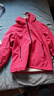 探路者（TOREAD）旗艦 兒童沖鋒外套男女中大童裝春夏季款防風(fēng)雨衣夾克 電光粉 160 曬單實(shí)拍圖