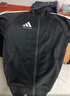 阿迪達斯（adidas）外套男女春季跑步運動(dòng)立領(lǐng)拉鏈夾克外套運動(dòng)服 黑/白 L 曬單實(shí)拍圖