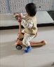 babycare兒童滑板車(chē)2-6歲二合一折疊童車(chē)重力轉向寶寶可坐生日禮物 洛克黃 曬單實(shí)拍圖