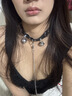 項圈鈴鐺女仆情趣帶鏈子頸圈男款情趣choker牽引繩脖頸情侶項鏈sm 黑色鈴鐺+牽引繩 曬單實(shí)拍圖