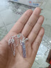 CS中國白銀 足銀999吊墜四方來(lái)財碎冰冰銀項鏈送女友節日生日禮物 [補貼]凝華·「銀」四方來(lái)財足銀項鏈約6.5g 曬單實(shí)拍圖