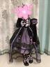 G.duck小黃鴨童裝洛麗塔公主裙女童連衣裙春秋季兒童庫洛米蓬蓬裙禮服裝 裙子紫色+黑色拖尾 110 曬單實(shí)拍圖