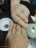 周六福（ZLF）PT950鉑金戒指男女白金情侶對戒求婚訂婚婚戒諾一單只 14號 -4.36g 曬單實(shí)拍圖