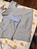 ELLE拼接格紋拉鏈套頭衛衣女2026春季新款設計感簡(jiǎn)約時(shí)髦寬松上衣 淺灰 M 曬單實(shí)拍圖