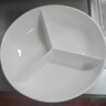 川島屋（KAWASIMAYA）陶瓷三分格蒸盤(pán)電飯鍋蒸籠減脂早餐盤(pán)兒童寶寶輔食分隔盤(pán)子 【可蒸可微波】三分格陶瓷盤(pán)(帶蓋) 曬單實(shí)拍圖
