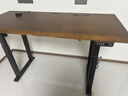 木藝生高端實(shí)木電動(dòng)升降桌書(shū)桌電腦桌臺式電競辦公桌子四立柱升降工作臺 隱藏插排3cm胡桃色-4立柱雙電機 160*70【免費送裝】 曬單實(shí)拍圖