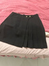 愛(ài)居兔夏季新款紐扣裝飾個(gè)性百搭半身裙百褶裙EQDDJ2N011A 黑色11 M 160/68A 曬單實(shí)拍圖