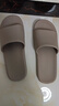 京東京造【抗菌皮紋拖】eva軟彈拖鞋居家室內防臭浴室涼拖 灰褐色 42-43 曬單實(shí)拍圖