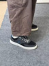 特步板鞋男鞋網(wǎng)面夏季低幫透氣輕便厚底耐磨運動(dòng)鞋百搭休閑鞋子男 黑色-織面 42 曬單實(shí)拍圖