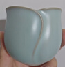 東道 汝窯 河南非遺大師茶具茶杯陶瓷功夫茶杯主人杯開(kāi)片精美禮盒送禮 尚美對杯禮盒裝 曬單實(shí)拍圖