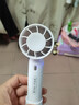電風(fēng)扇手持小風(fēng)扇便攜式USB渦輪高速風(fēng)扇三檔學(xué)生辦公室桌面手機支架可充電戶(hù)外 【充電款】白色 曬單實(shí)拍圖