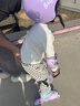 小狀元兒童輪滑鞋3-6歲溜冰鞋全閃尺碼可調節體育課適用開(kāi)學(xué)季禮物紫S 曬單實(shí)拍圖