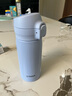 虎牌（TIGER）保溫杯清新簡(jiǎn)約風(fēng)便攜小巧彈蓋男女水杯MKR-W035-ART天青藍350ML 曬單實(shí)拍圖