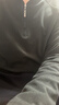 羅蒙（ROMON）衛衣男春秋季休閑德絨立領(lǐng)長(cháng)袖T恤男士修身上衣男裝 灰色 L 曬單實(shí)拍圖