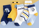 棉十三兒童襪子男童100%純棉抗菌中大童男孩卡通寶寶襪青少年中筒秋冬季 曬單實(shí)拍圖