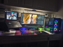 綠巨能（llano）顯示器增高架辦公桌面鍵盤(pán)收納架電腦支架顯示器托架RGB燈光桌面電腦桌支架置物架電競氛圍燈 曬單實(shí)拍圖