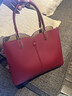 芭莎貝拉;BASA BELA結婚新娘包紅色真皮女包輕奢高級大容量手提包 波爾多紅18706 曬單實(shí)拍圖