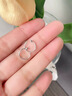 蔓笙純999足銀耳環(huán)女養耳洞防閉塞不易過(guò)敏耳釘男睡覺(jué)免摘耳圈耳骨釘 4mm一對 曬單實(shí)拍圖