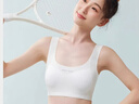 婷美【蠶絲抑菌】少女文胸運動(dòng)內衣防震提拉發(fā)育期初高中生固定杯藍M 曬單實(shí)拍圖